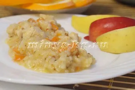 Diétás pilaf csirke recept egy fotó