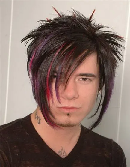 Emo frizurák férfiak