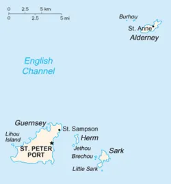 Guernsey Wikipedia - Wikipédia térkép Guernsey - Információ a Wikipedia a térképen, gulliway