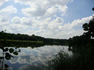 Blue Lake sau pe un traseu - plajă