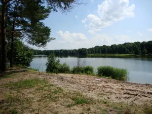 Blue Lake sau pe un traseu - plajă