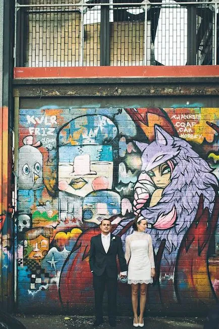 Graffiti művészet a dekoráció az esküvői dekoráció pont egy esküvő - svadbalist szól az esküvő!