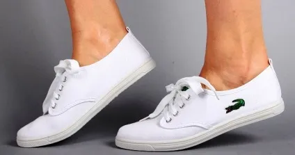 Модні білі жіночі кеди - converse і lacoste, адідас і найк, високі і низькі, на платформі і (lacoste) Модні білі жіночі кеди - converse і lacoste, адідас і найк, високі і низькі, на платформі і