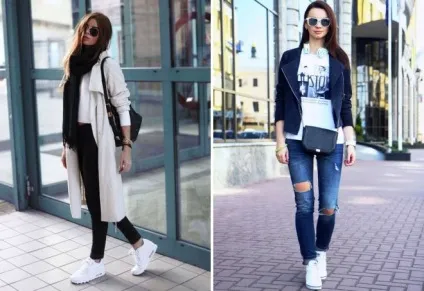 Модні білі жіночі кеди - converse і lacoste, адідас і найк, високі і низькі, на платформі і (converse) Модні білі жіночі кеди - converse і lacoste, адідас і найк, високі і низькі, на платформі і