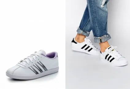 Модні білі жіночі кеди - converse і lacoste, адідас і найк, високі і низькі, на платформі і (жіночі) Модні білі жіночі кеди - converse і lacoste, адідас і найк, високі і низькі, на платформі і