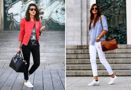 Модні білі жіночі кеди - converse і lacoste, адідас і найк, високі і низькі, на платформі і (lacoste) Модні білі жіночі кеди - converse і lacoste, адідас і найк, високі і низькі, на платформі і