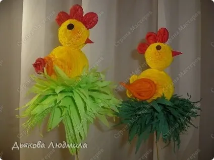 Мк великодній курча з паперових серветок, країна майстрів (виріб) Мк великодній курча з паперових серветок, країна майстрів