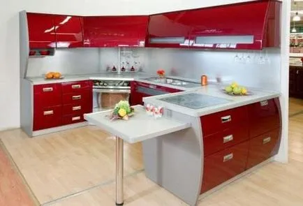 Cum de a dota o mică fotografie bucătărie, design, layout-ul, selecție de mobilier