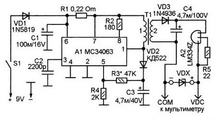 Megkülönböztetve a Zener dióda egy multiméter - meander - szórakoztató elektronika