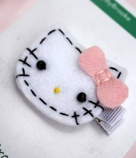 Как да си направим плюшена играчка, занаяти коте, Hello Kitty от филц