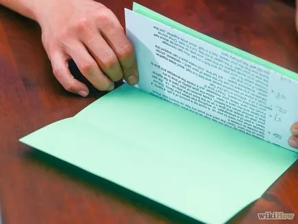 Cum să se plieze hârtia în trei părți