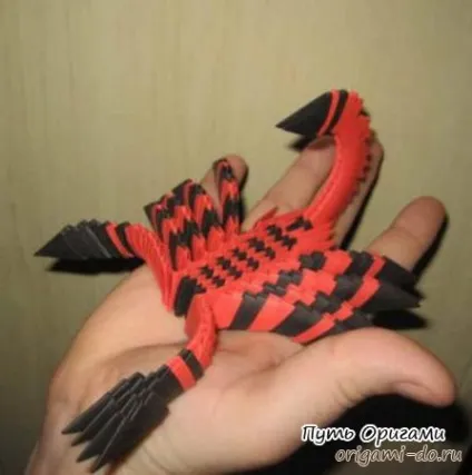 Модульне орігамі - скорпіон - шлях орігамі (сподобається) Модульне орігамі - скорпіон - шлях орігамі