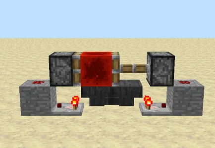 In Minecraft este extras și folosit piatra roșie