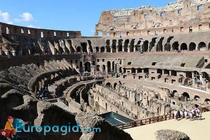 A római Colosseum, irányokat, jegyárak és nyitva tartás, további részletek