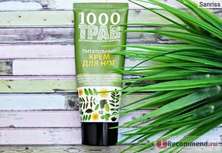 Cremă de picioare ierburi Hrănirea 1000 - „crema hranitoare buget pentru picioare 1000 de plante aromatice, cu foarte