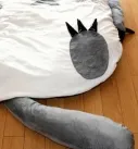 Bed-Totoro párna, matrac formájában egy nagy macska