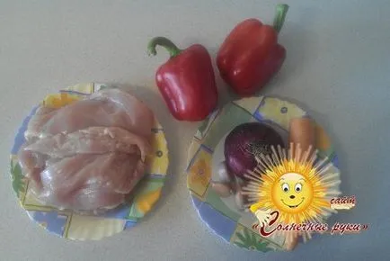 Csirke thai recept zöldségekkel
