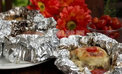 М'ясо з картоплею у фользі в духовці порційно рецепт з фото (фользі) М'ясо з картоплею у фользі в духовці порційно рецепт з фото