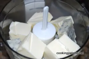 Масло със синьо сирене, сирене или масло - готвене палитра