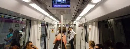 Метро Барселони (зворотному боці квитка) метро Барселони