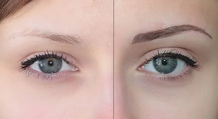 Mikropigmentirovanie веждите преди и след, противопоказания и грижи