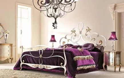 Мода за ковани мебели за интериор спалня снимки спални