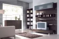A moduláris bútor a nappaliban
