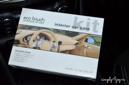 Set ecologic auto-cosmetice auto ecotouch, kit de îngrijire auto
