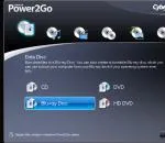 Общ преглед на програмата CyberLink Power2Go