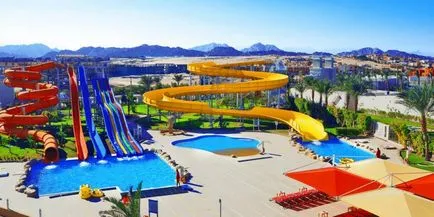 Privire de ansamblu hoteluri din Sharm El Sheikh, cu un parc acvatic de pe site-ul, fotografii, preturi, detalii