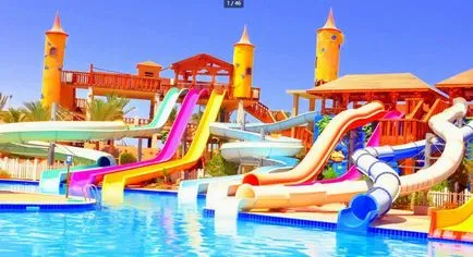 Privire de ansamblu hoteluri din Sharm El Sheikh, cu un parc acvatic de pe site-ul, fotografii, preturi, detalii