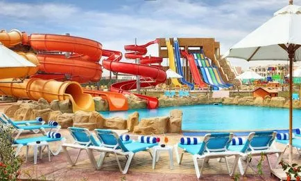 Privire de ansamblu hoteluri din Sharm El Sheikh, cu un parc acvatic de pe site-ul, fotografii, preturi, detalii