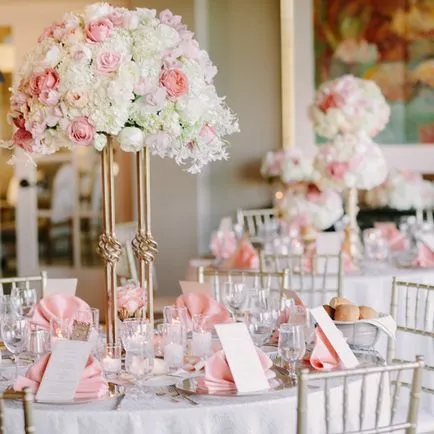 Oformelenie sala de nunta in roz, fotografii, idei sau cum să nu exagerați cu roz