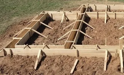 Опалубка для стрічкового фундаменту своїми руками