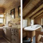 Decorarea baie intr-o casa de lemn sfaturi și fotografii
