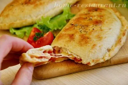 Pizza „calzone” recept lépésről lépésre fotók