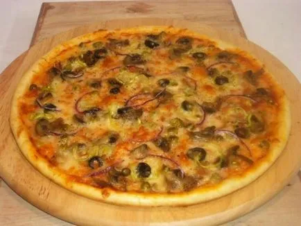 Pizza cu legume - ușoare opțiuni vegetariene umpluturi