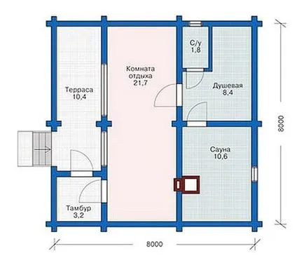 Hajlam 8 egy emeletes ház 8, két hálószoba