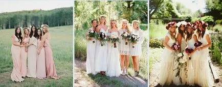 Bridesmaids в Boho стил