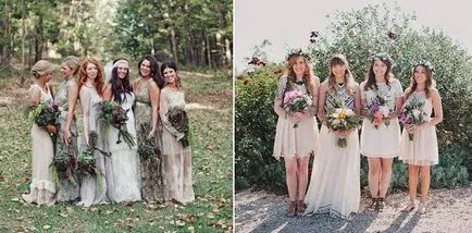 Bridesmaids в Boho стил