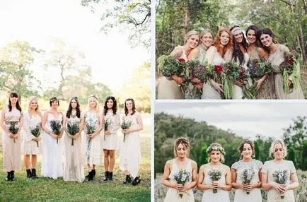 Bridesmaids в Boho стил