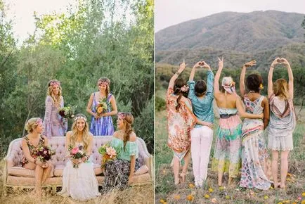 Bridesmaids в Boho стил