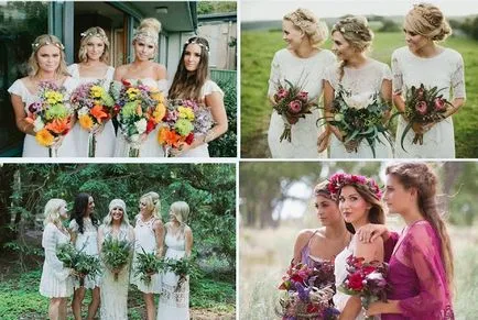 Bridesmaids в Boho стил