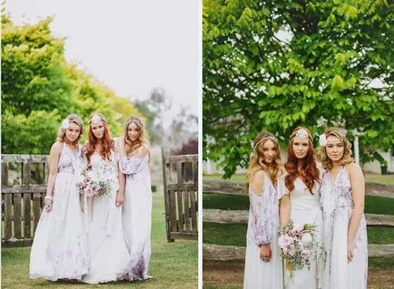 Bridesmaids в Boho стил