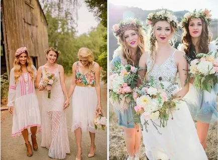 Bridesmaids в Boho стил