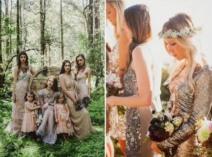 Bridesmaids в Boho стил