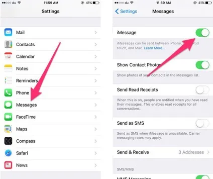 Не працюють ефекти в imessage на ios 10 виправляємо! (IMessage Перейдіть розділ Налаштування) Не працюють ефекти в imessage на ios 10 виправляємо!