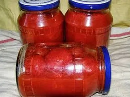 Rosii in suc de tomate proprii pentru iarna, rețeta pentru vârstele, cum să facă conserve, cu verde