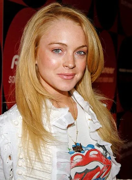 Coafuri Lindsay Lohan de la blonda la bruneta si inapoi