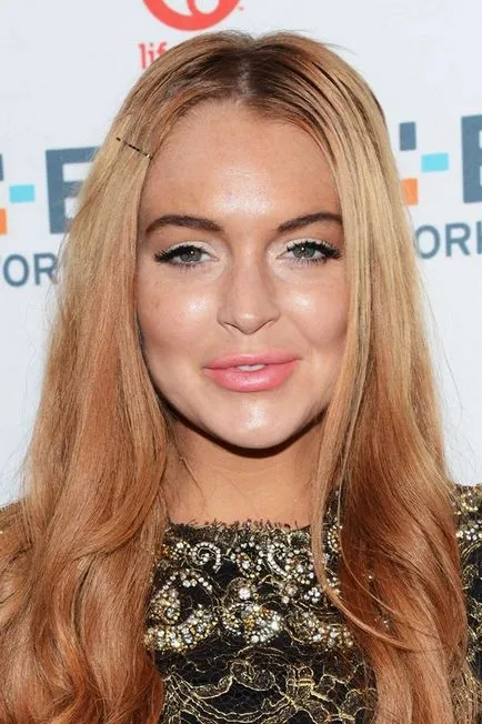 Coafuri Lindsay Lohan de la blonda la bruneta si inapoi